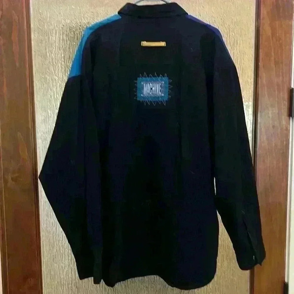 Vintage 90’s Machine Colorblock 💯 cotton shirt - Picture 2 of 4